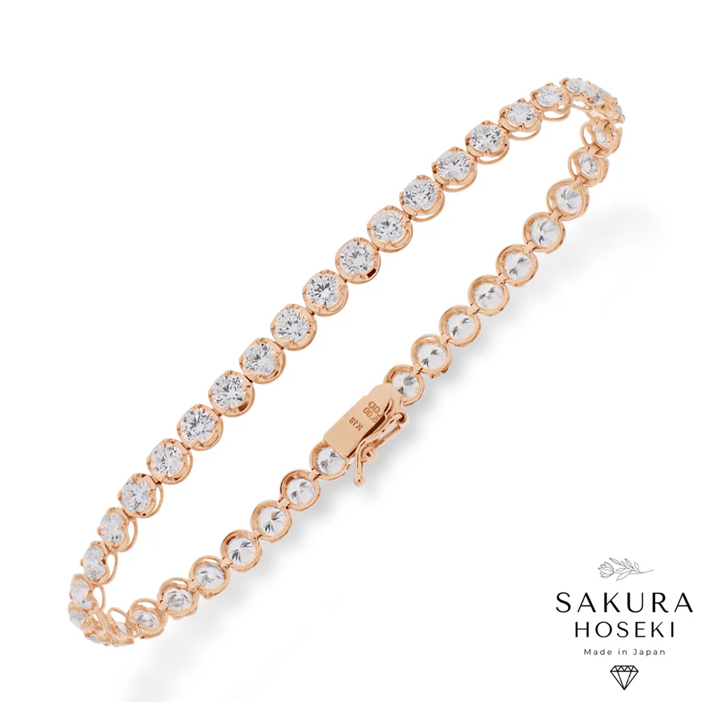 5ct Tennis Bracelet Rose Gold - Image 5