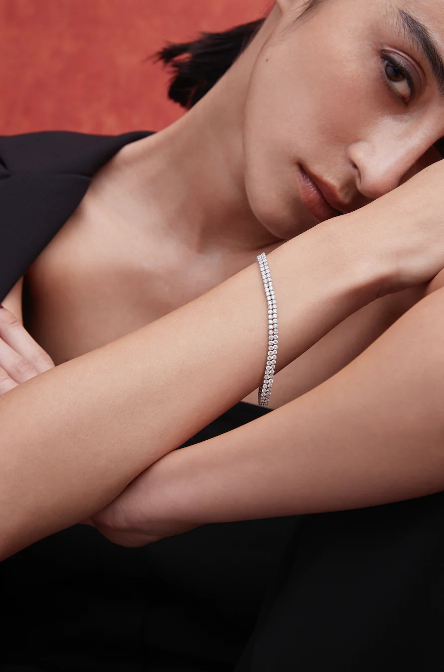 6.5ct Tennis Bracelet Yellow Gold - Image 4