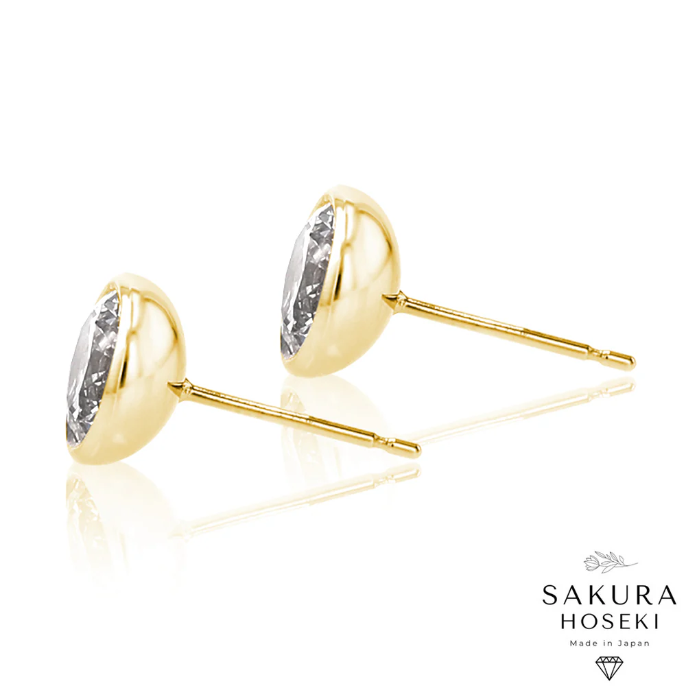 Bezel Studs Yellow Gold - Image 9