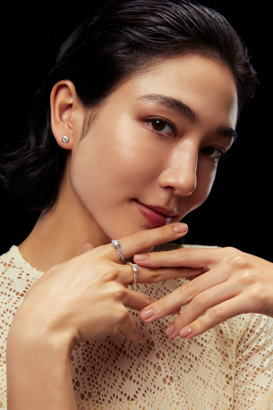 Bridal Engagement Ring Yellow Gold - Image 6