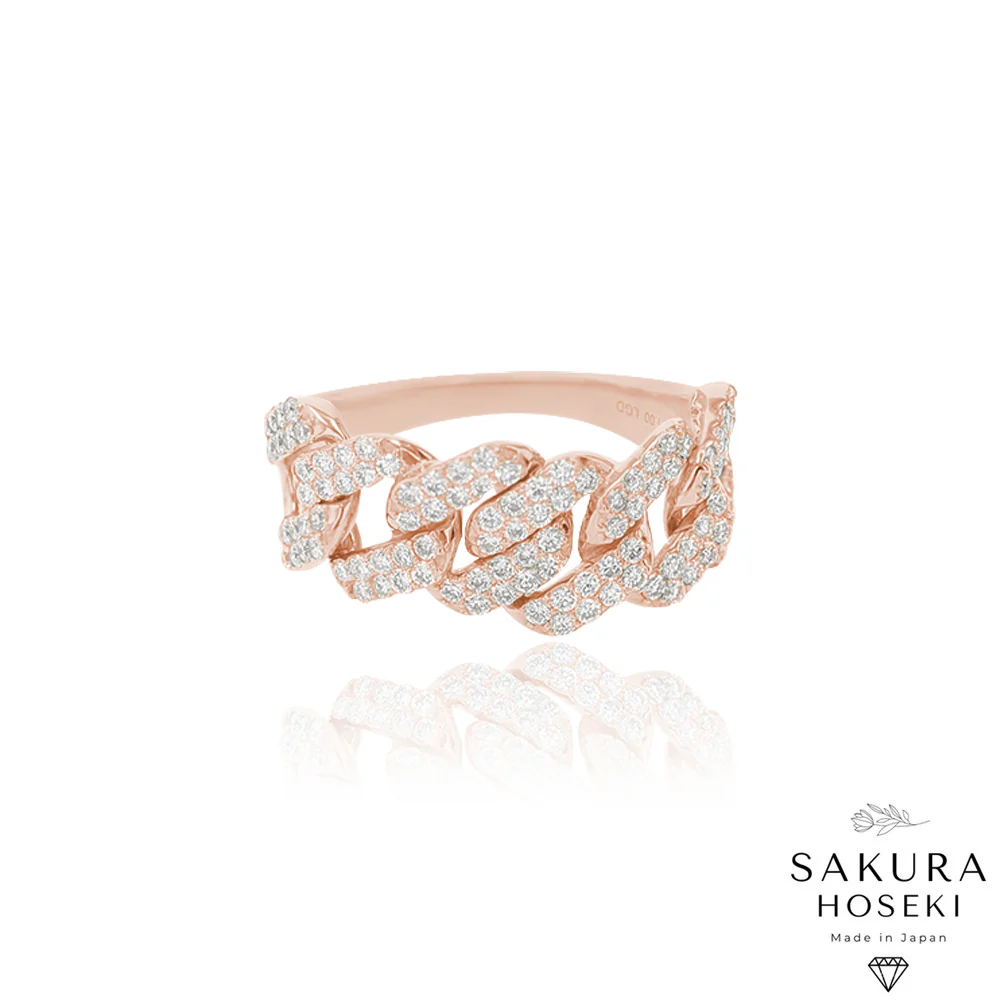 Cuban Ring Rose Gold - Image 4