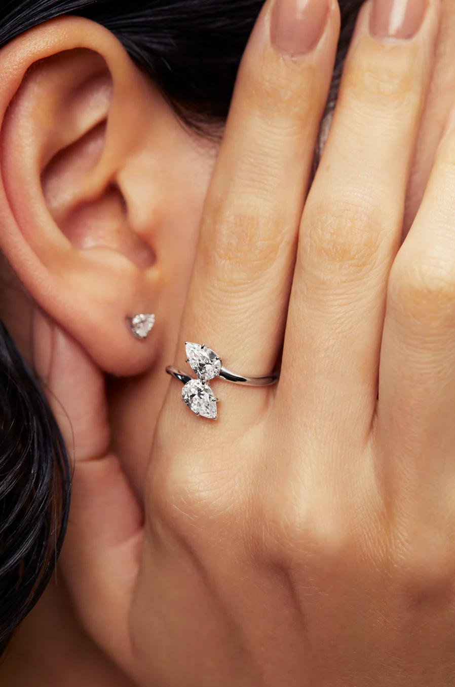 Double Pear White Gold - Image 4