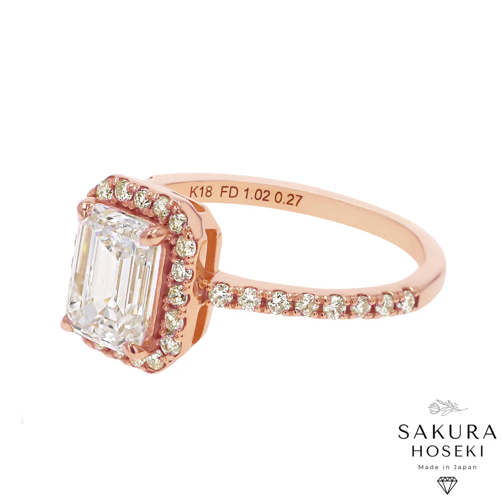 Emerald Ring Rose Gold - Image 3