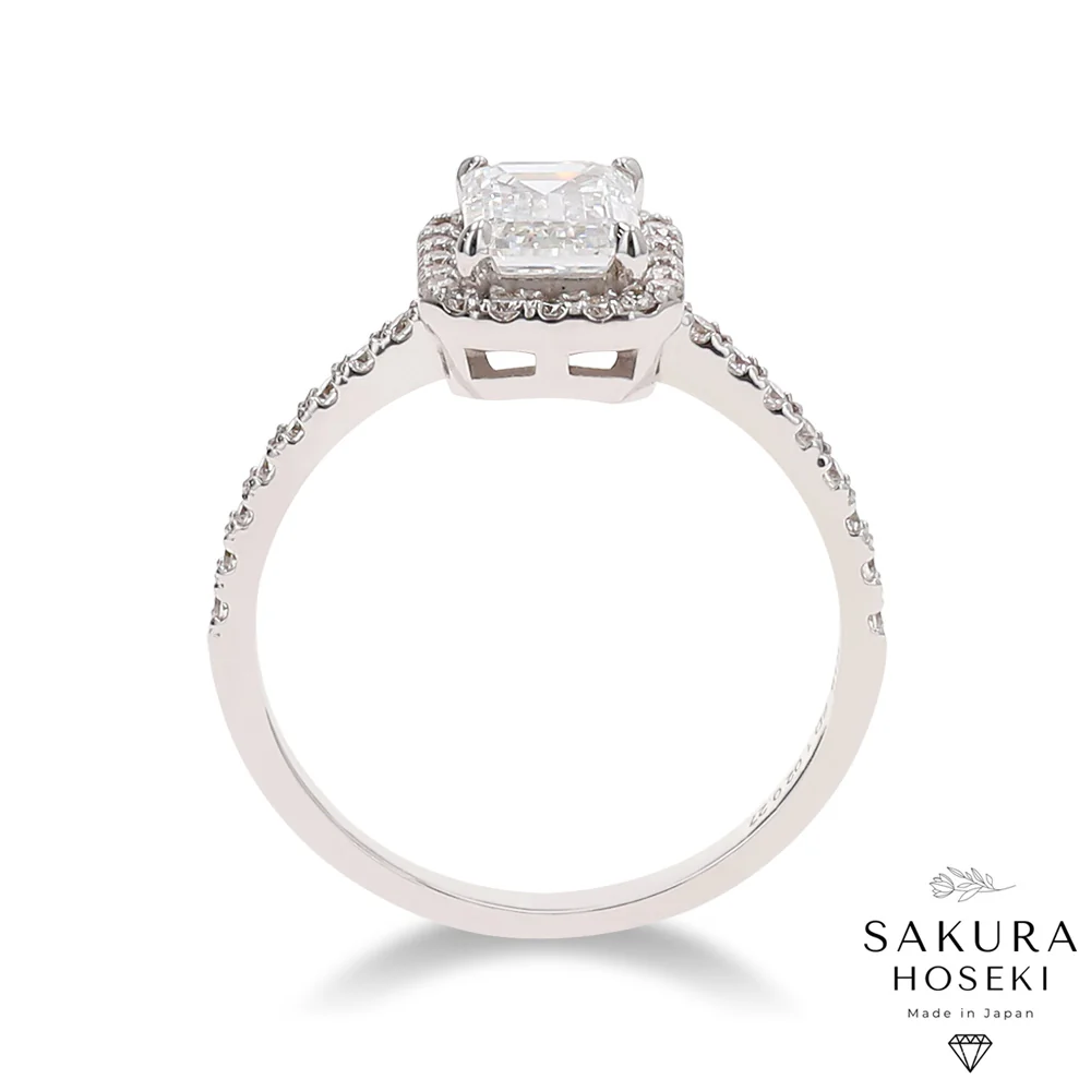 Emerald Ring White Gold - Image 5