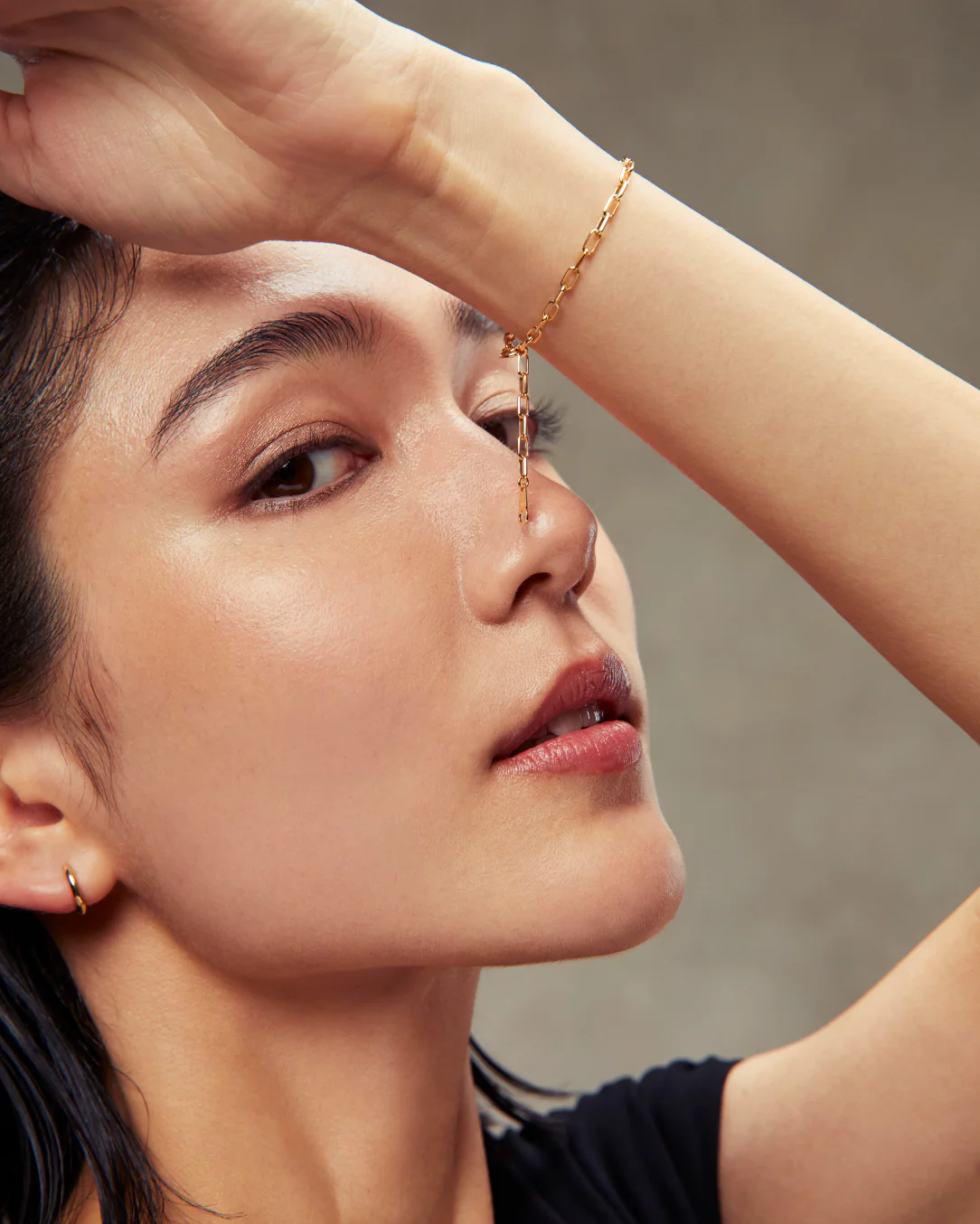 Gold Paperclip Bracelet - Image 2