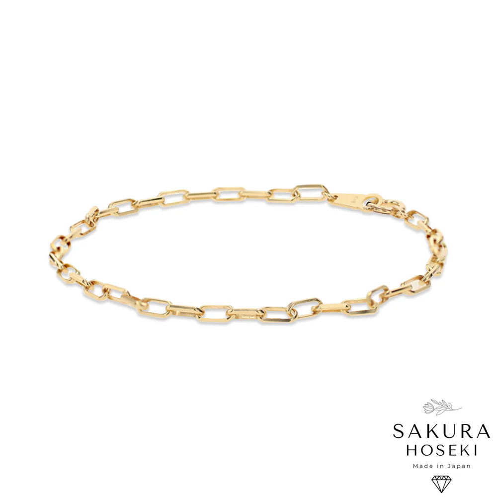 Gold Paperclip Bracelet - Image 3