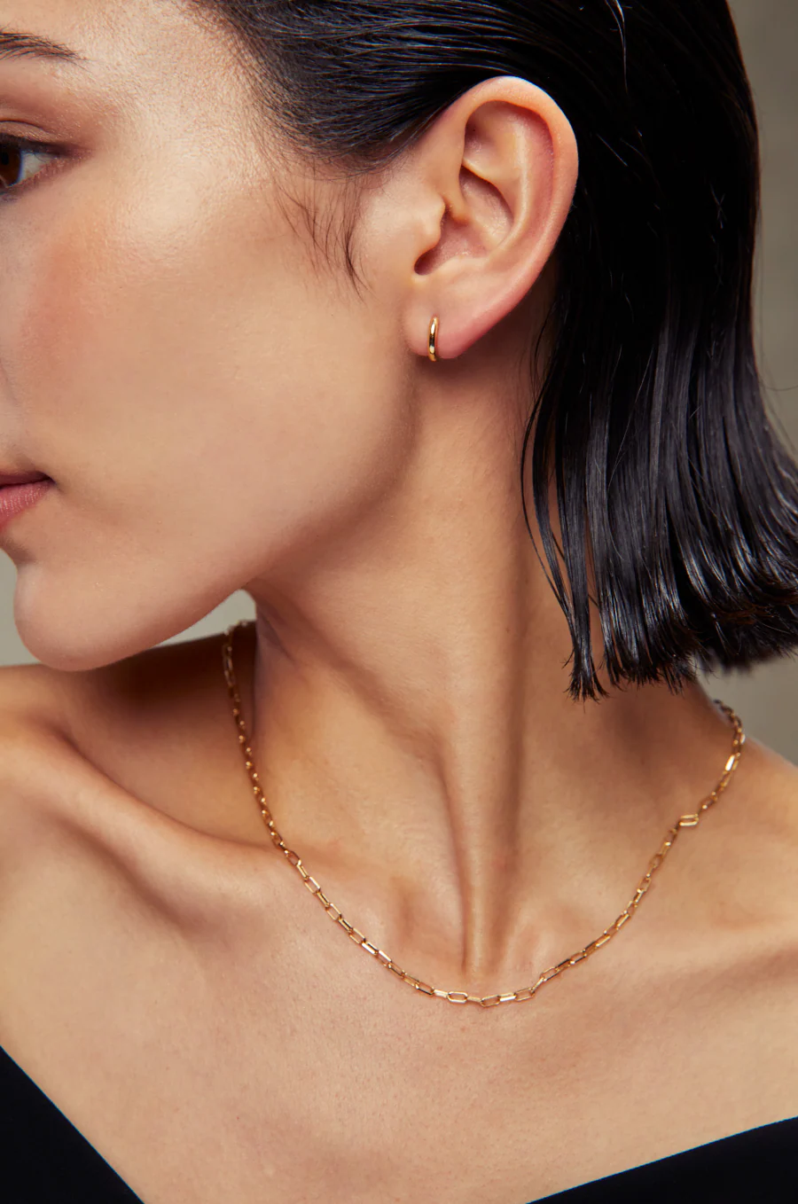 Gold Paperclip Necklace - Image 2