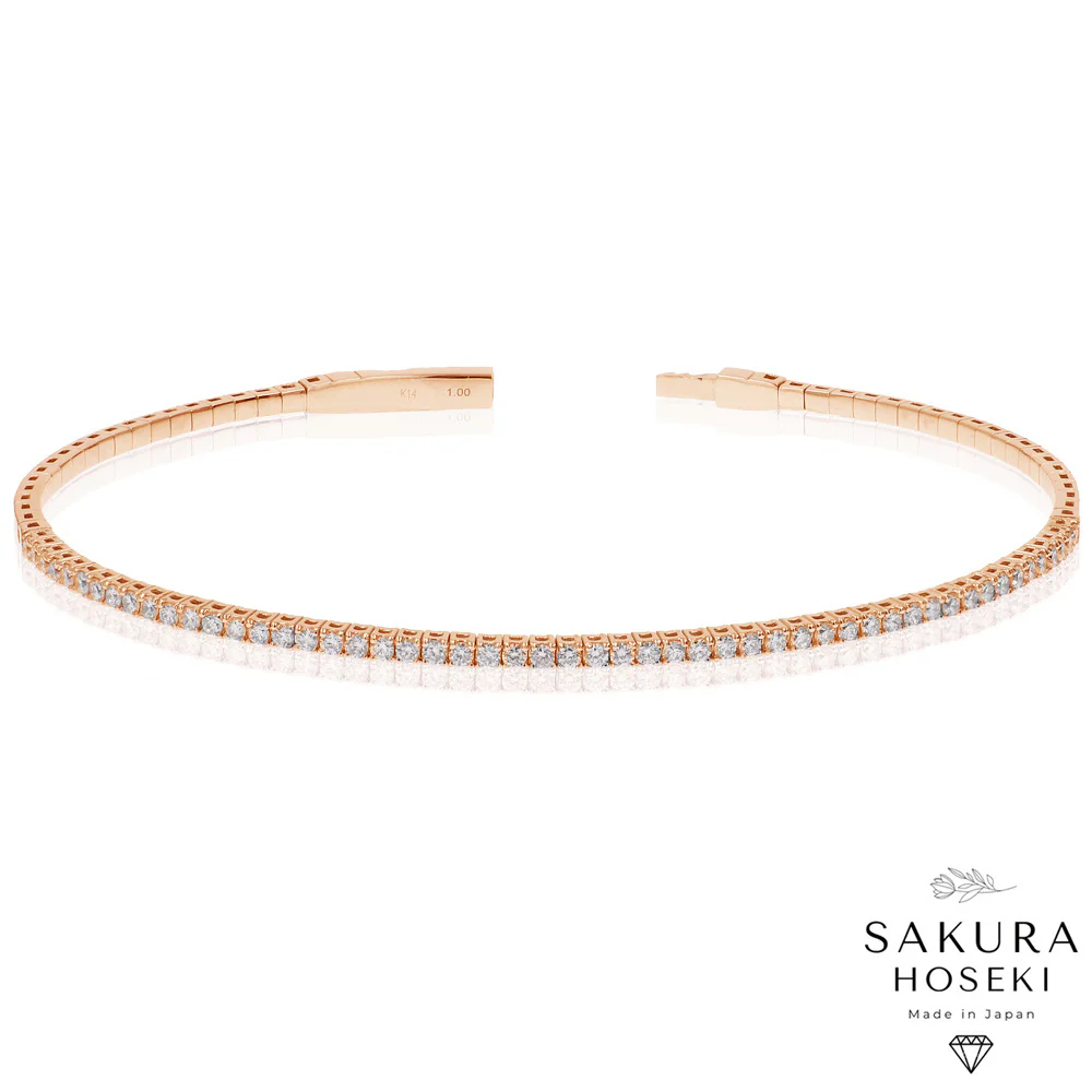 Half Flexible Bangle Rose Gold - Image 5