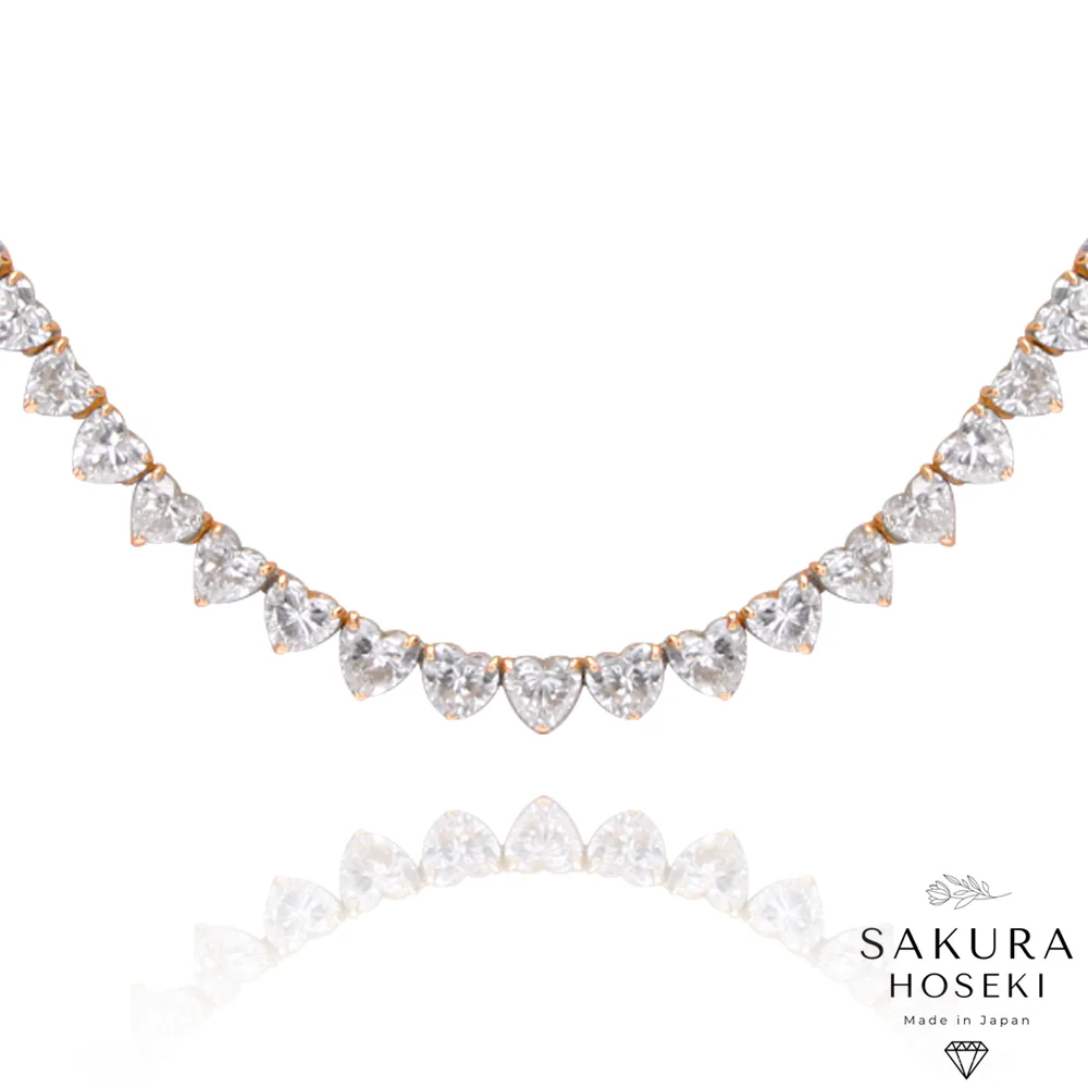 Heart Necklace Rose Gold - Image 3