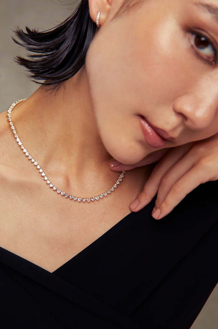 Heart Necklace White Gold - Image 2