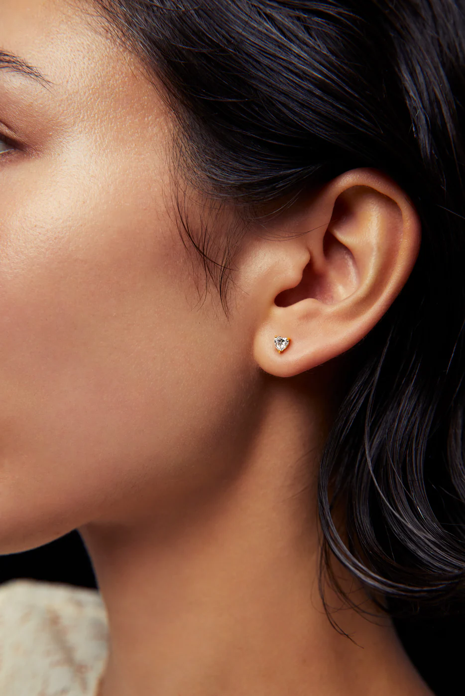 Heart Studs Rose Gold - Image 2