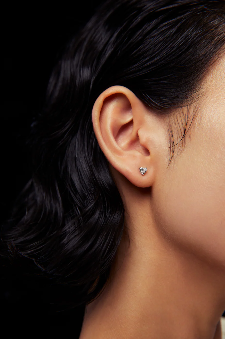 Heart Studs Rose Gold - Image 4