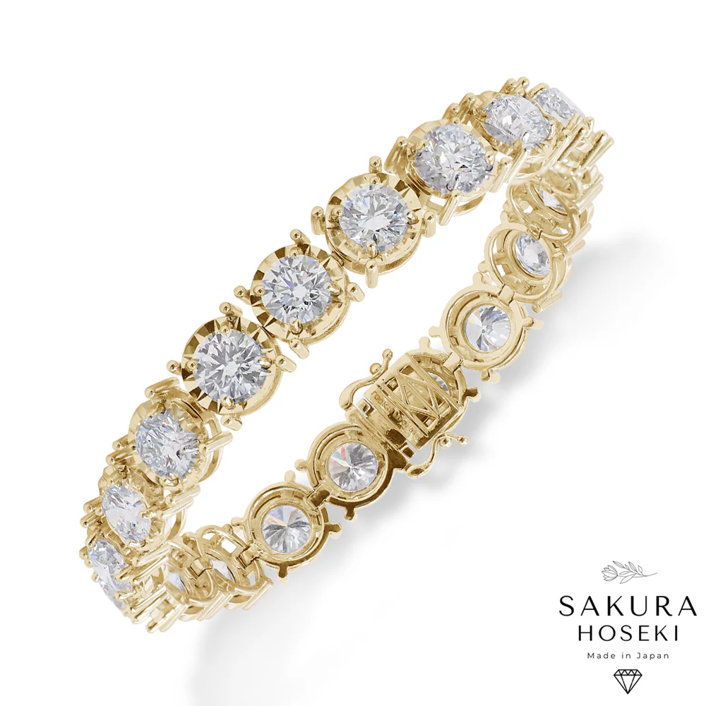Miracle Tennis Bracelet Yellow Gold - Image 3