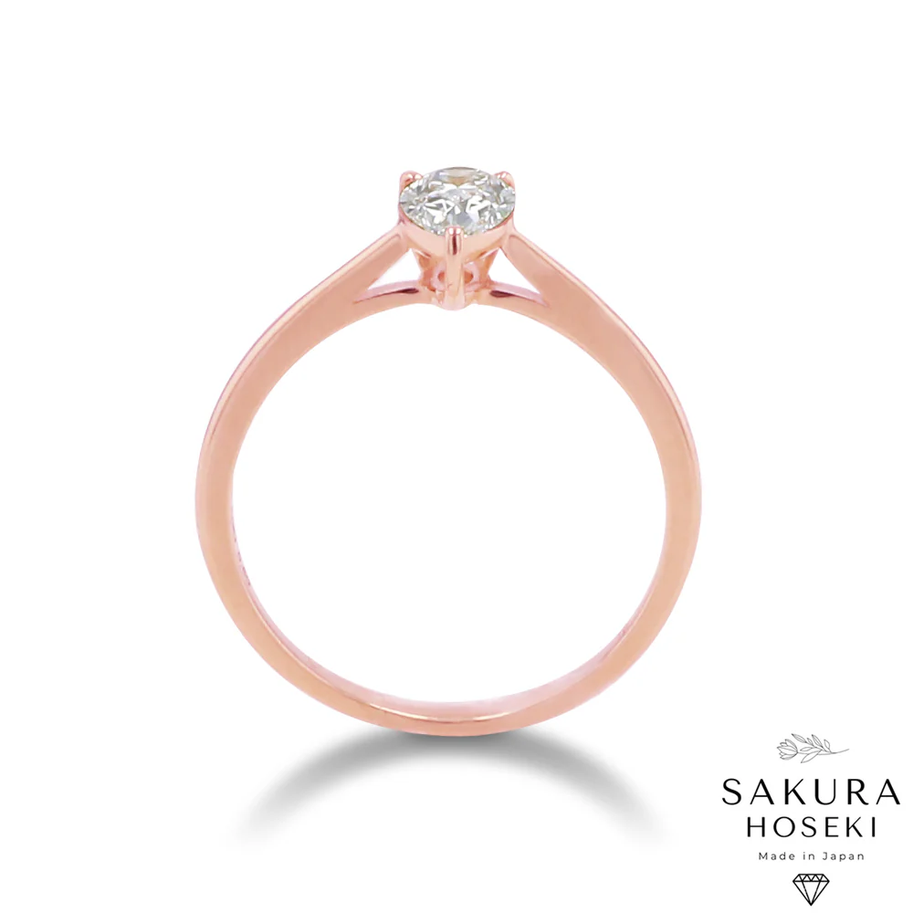 Pear Ring Rose Gold - Image 4