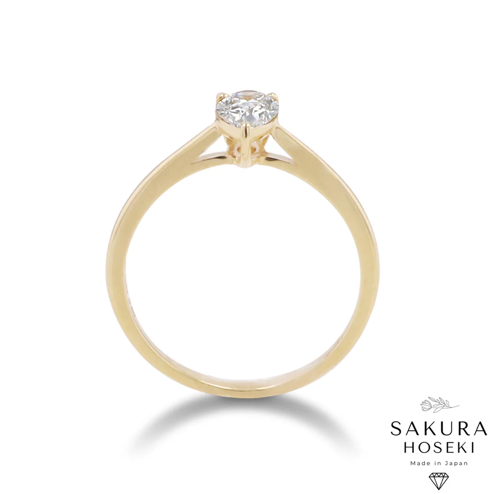 Pear Ring Yellow Gold - Image 4