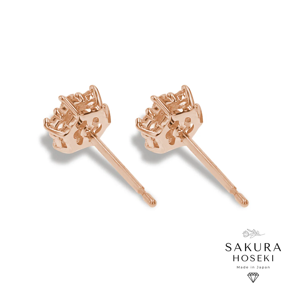 Sakura Earrings Rose Gold - Image 5