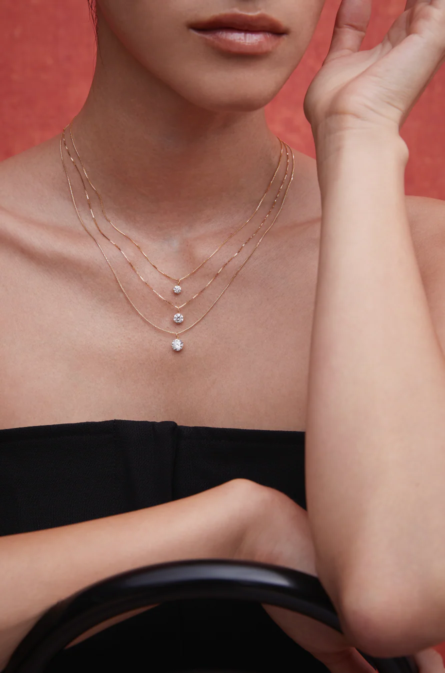 Solitaire Pendant Yellow Gold - Image 5