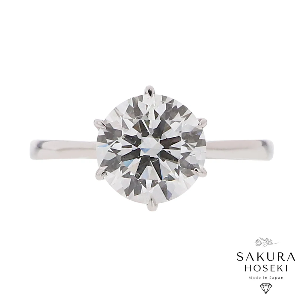Solitaire Ring White Gold - Image 9